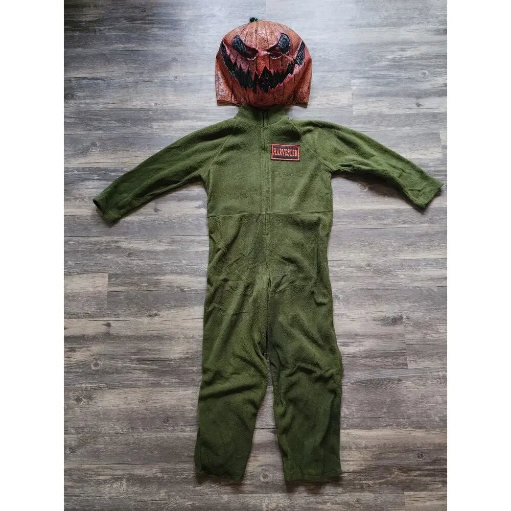 Spirit Halloween Jack-O'-Lantern Harvester Costume Kids Size S (4-6)